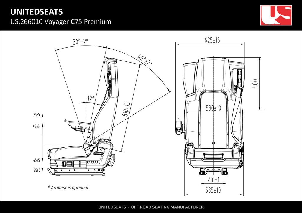 Voyager C75 Premium fabric