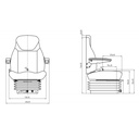 UnitedSeats Tractor Seat CS85/C1